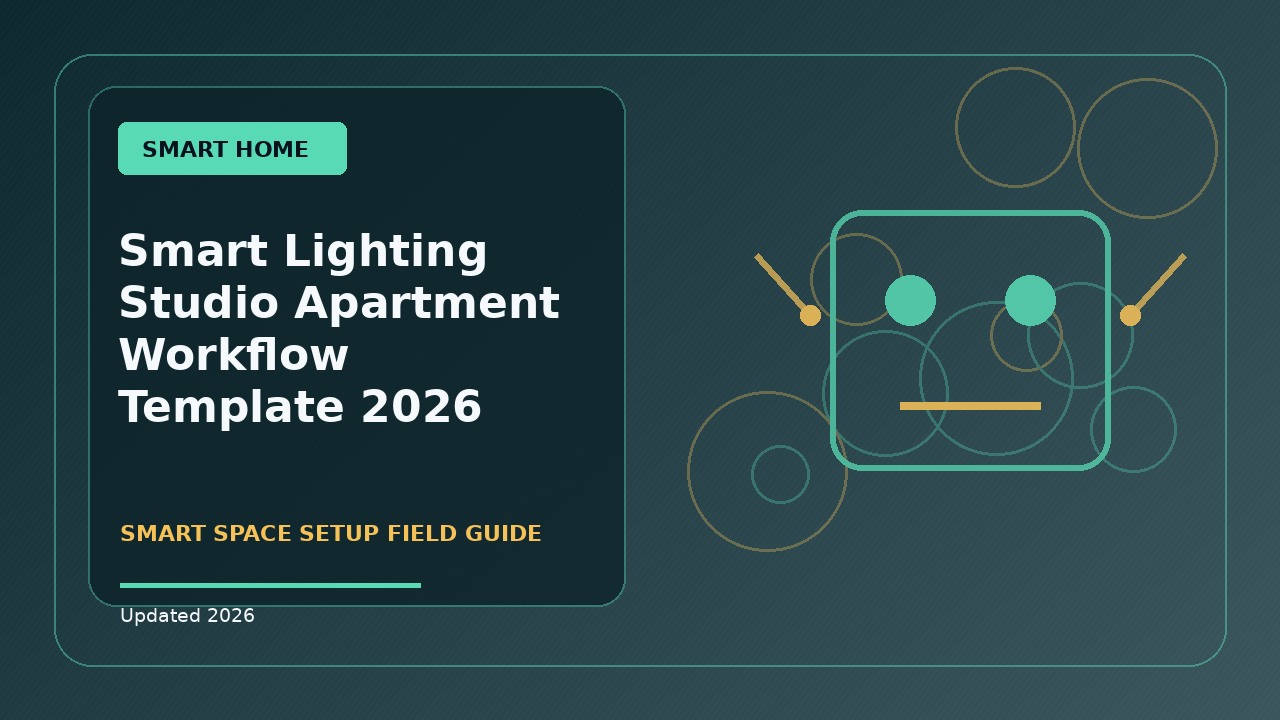 Smart Lighting Studio Apartment Workflow Template: Practical 2026 Guide